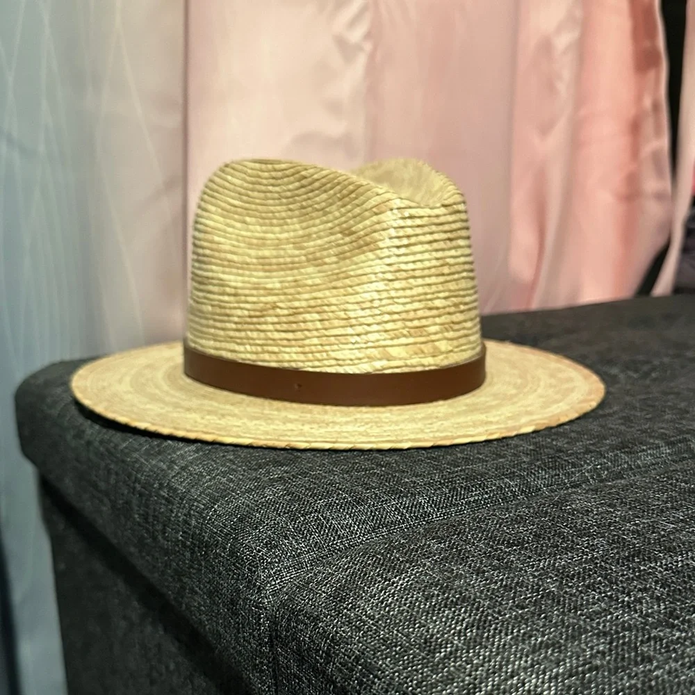 NWT Women’s Tan Straw Fedora Hat - Picture 1 of 8